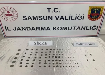 Samsun’da 186 adet sikke ele geçirdi