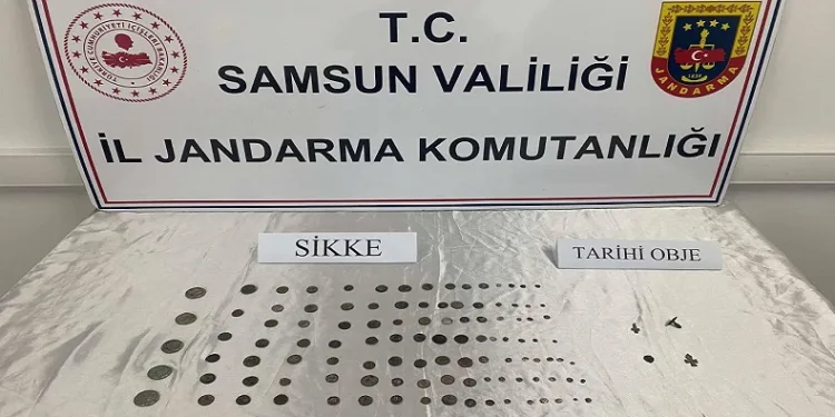Samsun’da 186 adet sikke ele geçirdi