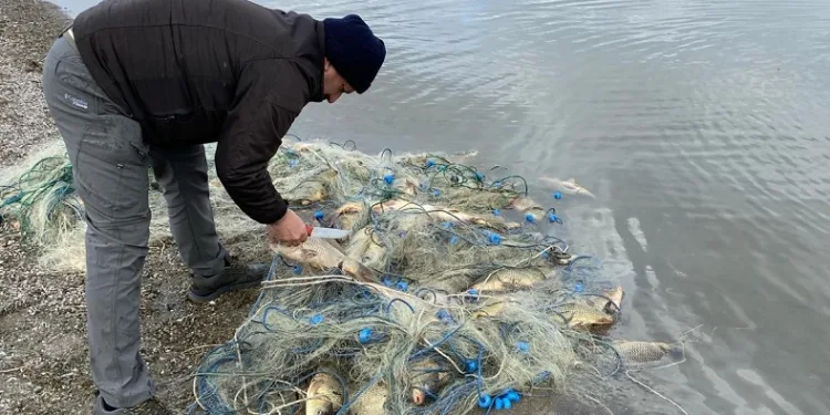 Alaca’da bin 700 kaçak ağ yakalandı