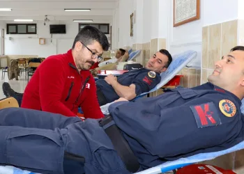 Jandarmadan kan bağışında farkındalık faaliyeti