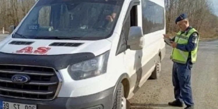 Kırklareli’nde okul servislerine denetim