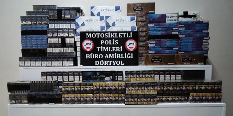 Binlerce paket kaçak sigara ele geçirildi