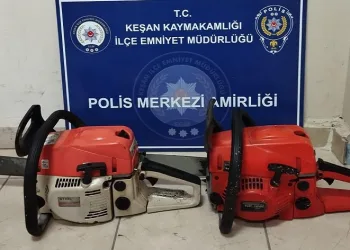 Motorlu testere hırsızları yakalandı