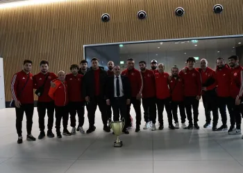 Avrupa şampiyonu Grekoromen Güreş Milli Takımı, yurda döndü