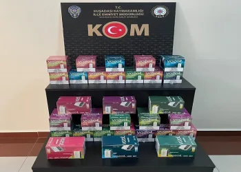 Kuşadası’nda elektronik sigara operasyonu