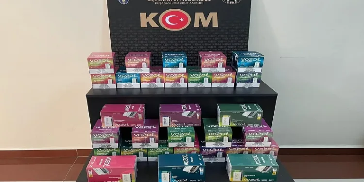 Kuşadası’nda elektronik sigara operasyonu