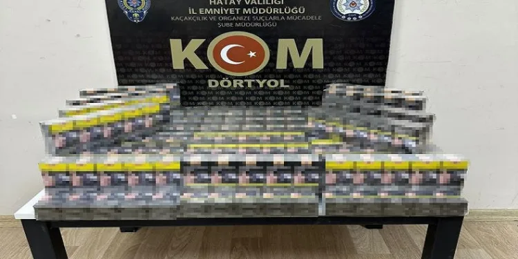 680 paket gümrük kaçağı sigara yakalandı