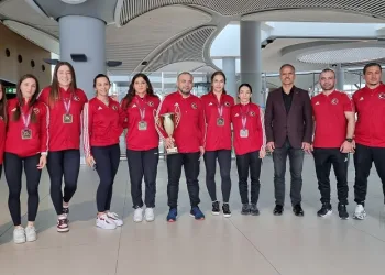 Avrupa ikincisi Kadın Güreş Milli Takımı yurda döndü