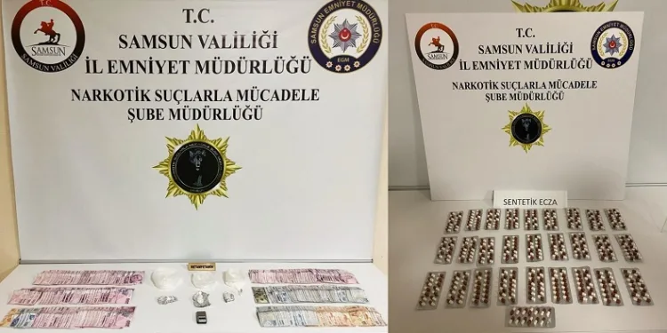 Samsun’da uyuşturucu uygulaması: 25 kişi yakalandı