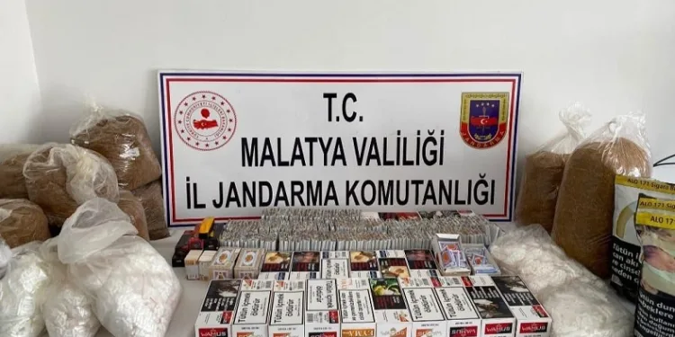 Malatya’da jandarmadan kaçak tütün operasyonu