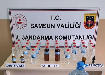 Jandarma’dan sahte içki üretimi baskını
