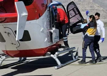 Şırnak’ta 8 aylık bebek, ambulans helikopterle Elazığ’a sevk edildi