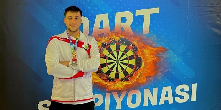 Dart Türkiye şampiyonasında 2. oldu