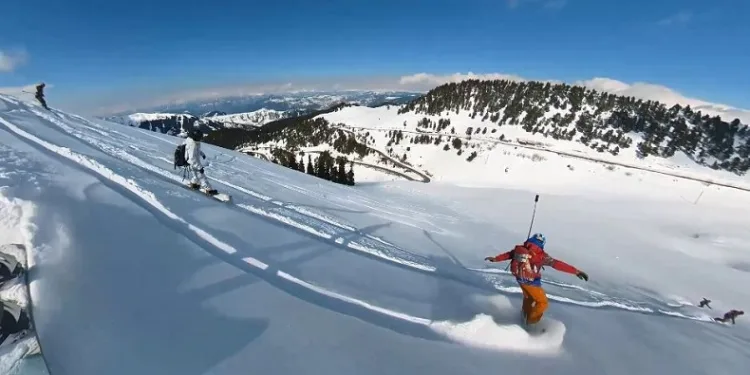 Sahara Milli Parkı, snowboard tutkunlarının yeni gözdesi oldu