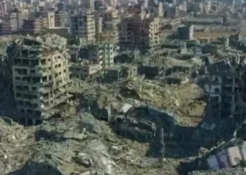 Gazze’nin kuzeyindeki yıkım havadan görüntülendi