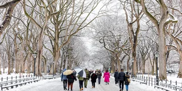 New York’ta yoğun kar yağışı