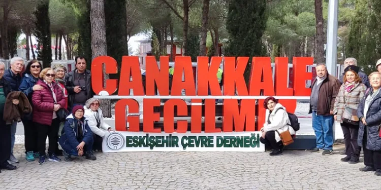 Eskişehir Çevre Koruma ve Geliştirme Derneği, Çanakkale’ye gezi düzenledi