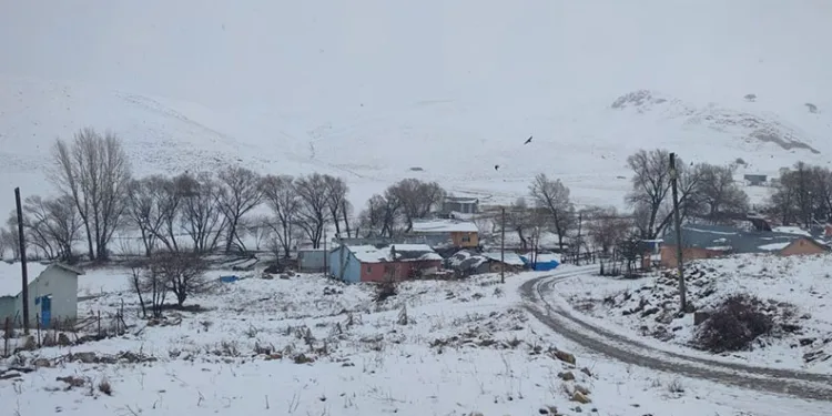 Erzurum’a kış geri geldi