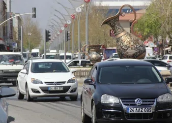 Erzincan’daki araç sayısı 71 bin 308 oldu