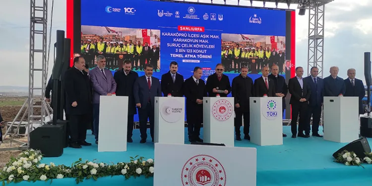 Bakan Özhaseki 3 bin 123 konutun temelini attı