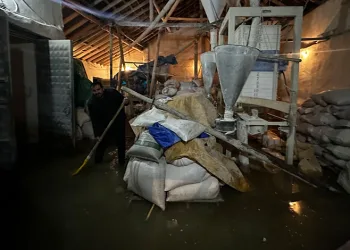 Un değirmeni sular altında kaldı