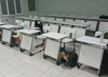 Aydın’da deprem anı tatbikatı yapıldı