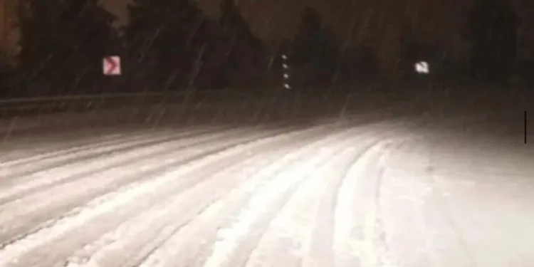 Kastamonu’nun yüksek kesimlerinde kar yağışı etkili oldu