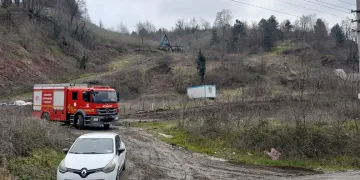 Bungalov evin bitişiğindeki kazan dairesinde yangın çıktı