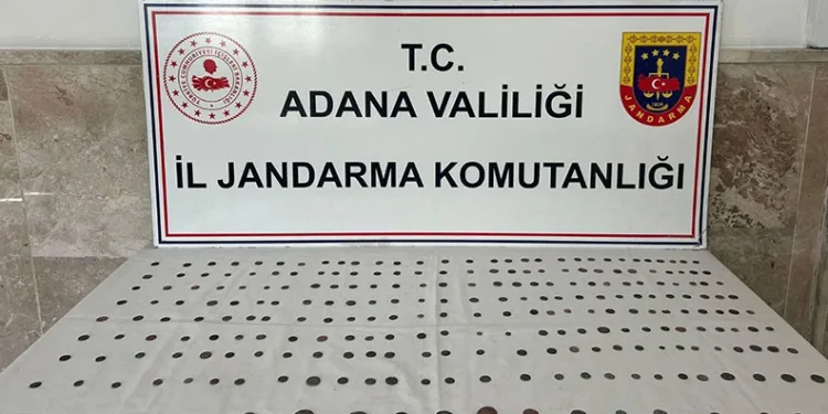 Adana’da 250 Bizans sikkesi ele geçirildi