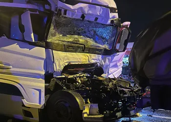 Konya’da 4 tır çarpıştı: 1 ölü