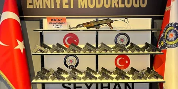 Adana’da ruhsatsız silah yakalatan 9 kişi tutuklandı