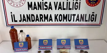 Salihli’de yol uygulamasında uyuşturucu ele geçirildi