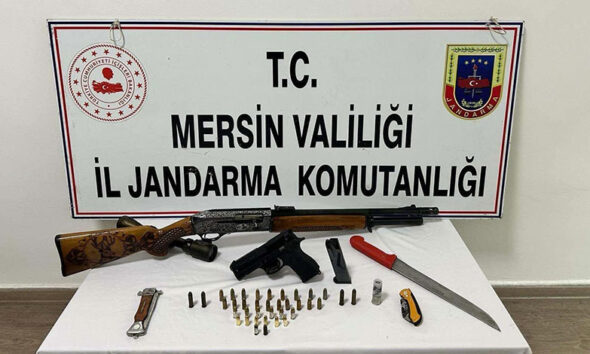 Mersin'de silah kaçakçılığı operasyonu: 4 tutuklama