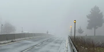 Bolu Dağı’nda yağmur ve sis