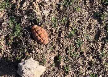 Afyonkarahisar’da patlamamış el bombası bulundu