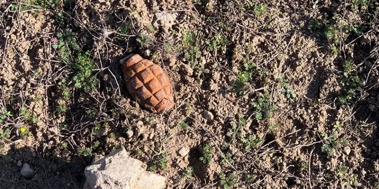 Afyonkarahisar’da patlamamış el bombası bulundu