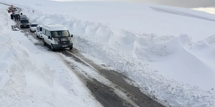 Karda mahsur kalan 60 kişi kurtarıldı