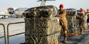 Gazze Şeridi’ne havadan toplam 25 yardım operasyonu gerçekleştirildi