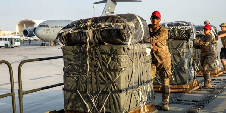 Gazze Şeridi’ne havadan toplam 25 yardım operasyonu gerçekleştirildi