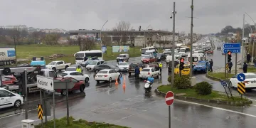 Kaza anı kamerada: 360 derece döndü