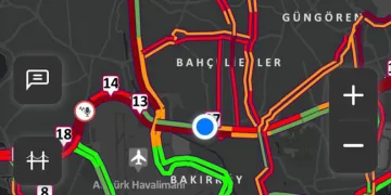 İstanbul’da akşam saatlerinde trafik yoğunluğu yüzde 83’e ulaştı