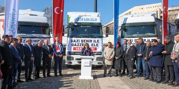 5 tır insani yardım filosu Gazze için yola çıktı