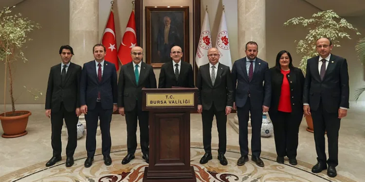 Mehmet Şimşek’ten Bursa Valisi Demirtaş’a ziyaret