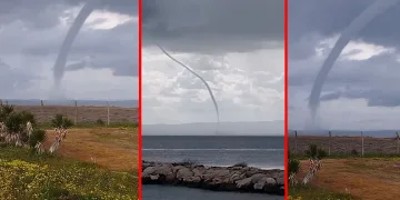Biga açıklarında hortum oluştu