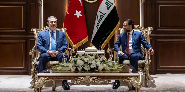 Dışişleri Bakanı Fidan, Takaddum Partisi Başkanı Halbusi ile bir araya geldi