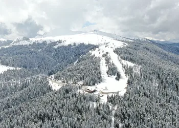 Ilgaz Dağı’nda mart ayında kar güzelliği
