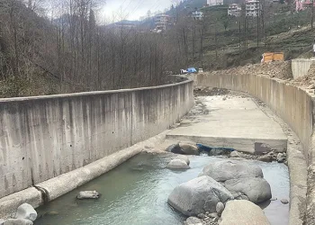 Rize’de bir garip dere ıslahı