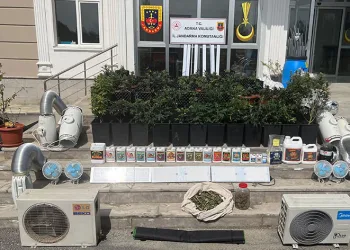 İklimlendirme sistemiyle uyuşturucu üretilen evlere baskın