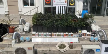 İklimlendirme sistemiyle uyuşturucu üretilen evlere baskın
