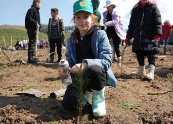Dünya Ormancılık Günü’nde çocuklar bin fidan dikti